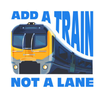 Add a train, not a lane - AS Colour Womens Maple Tee Design