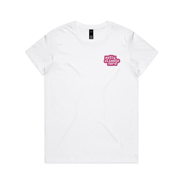 White Compact Logo Tee  – Womens Thumbnail