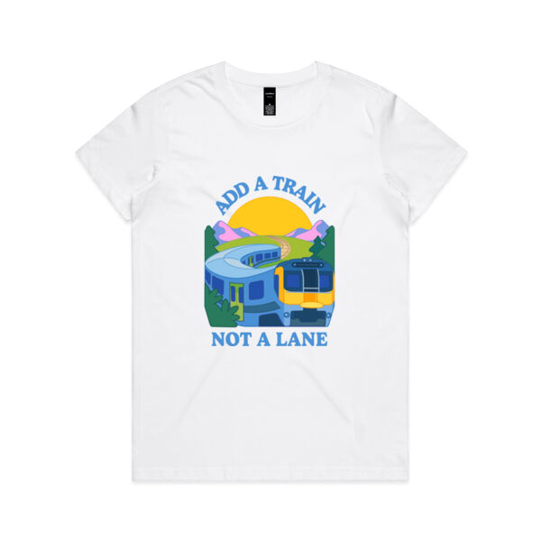 Add a train utopia - AS Colour Womens Maple Tee Thumbnail